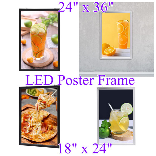 24&Prime;x33&Prime;/ 24&Prime;X36&Prime;, 27&Prime; x 40&Prime; LED Backlit Movie Poster Art Picture Frame Light Box