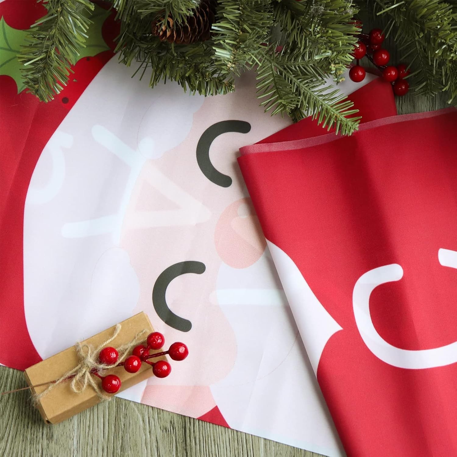 2PC Christmas Yard Banners Santa Snowman Outdoor Decor 71×13 inches