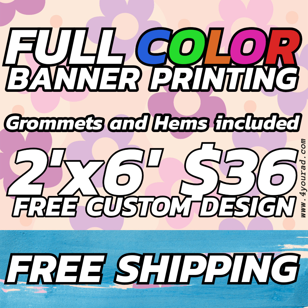 2ft x6ft Custom Vinyl Banners – Perfect for Business & Events