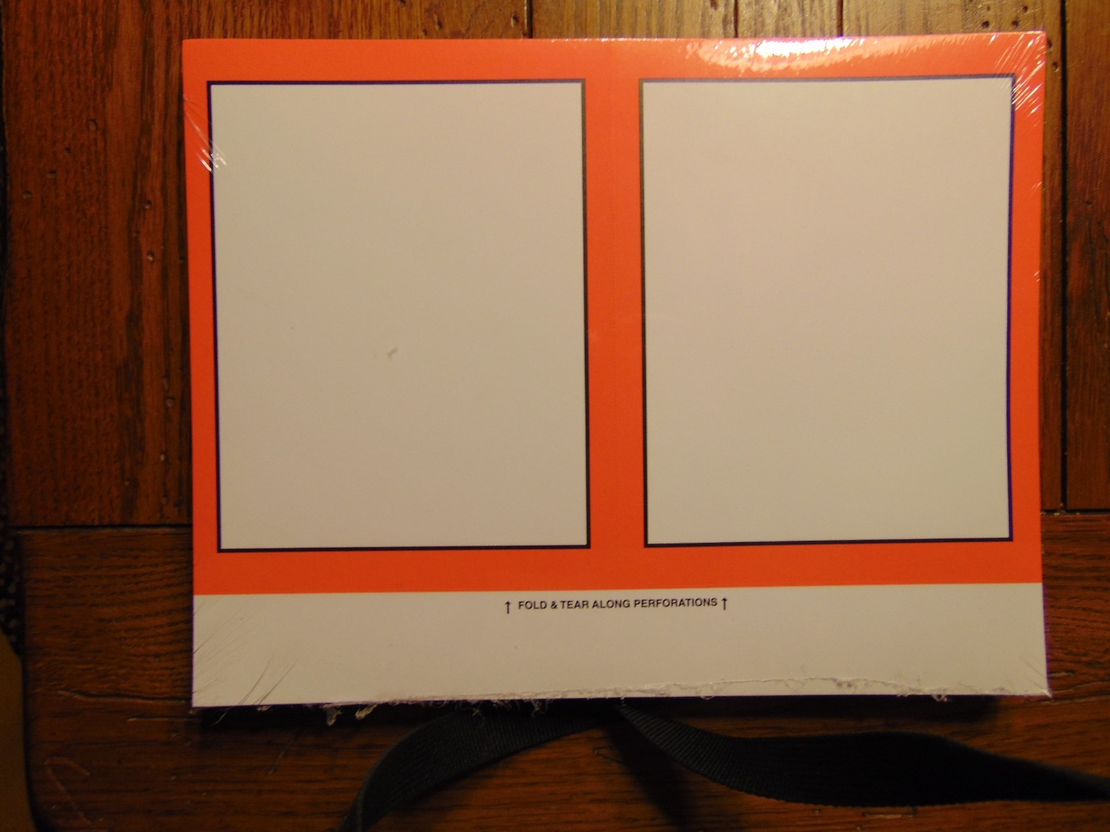 200 Blank 5.5&Prime; x 7&Prime; Orange Border Business Retail Sale Sign Cards, Printable!