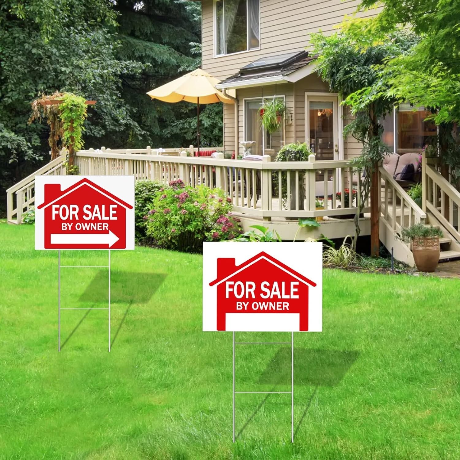 Weatherproof Open House Yard Signs with Enhanced Visibility – 7 Pcs Included