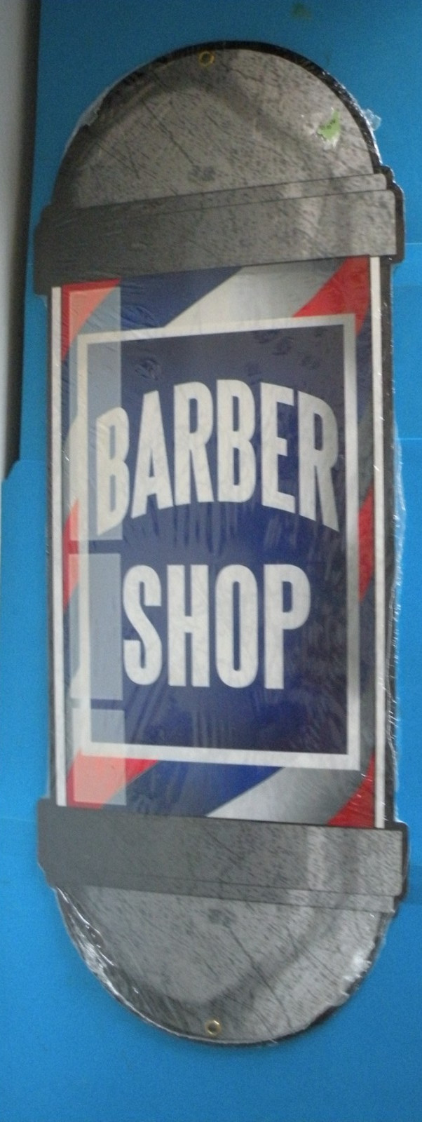 Barber Shop POLE WALL METAL TIN SIGN 24&Prime; TALL 9&Prime; WIDE man cave nEW k1