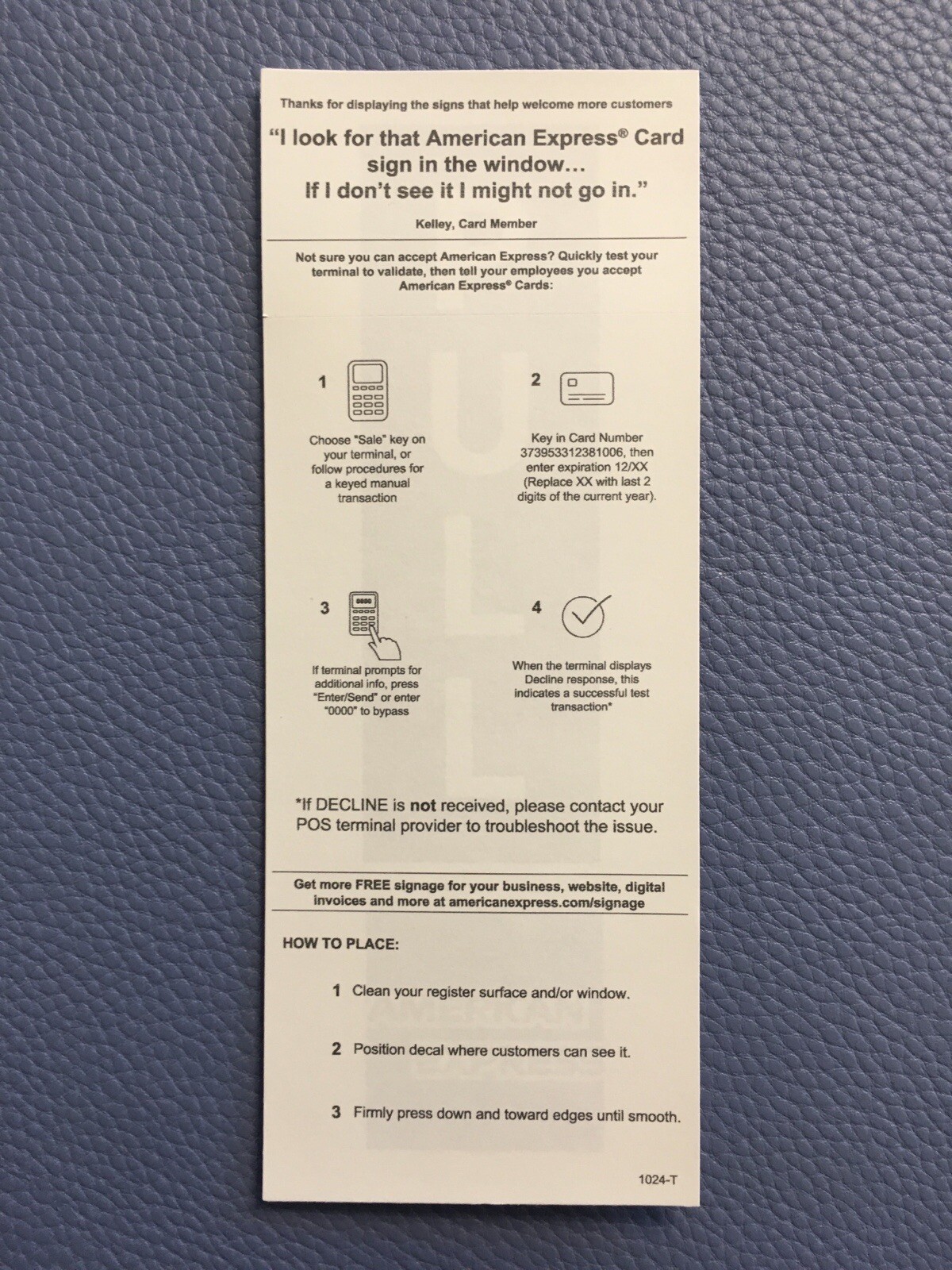 DOOR PUSH SIGN GLOSSY DURABLE STICKER BUSINESS RETAIL STORE American Express