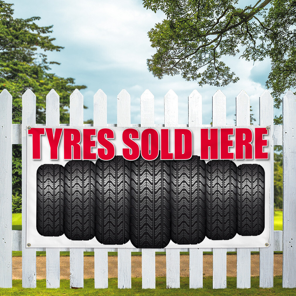Vinyl Banner Multiple Sizes Tires Sold Here Advertising Printing Tires Outdoor