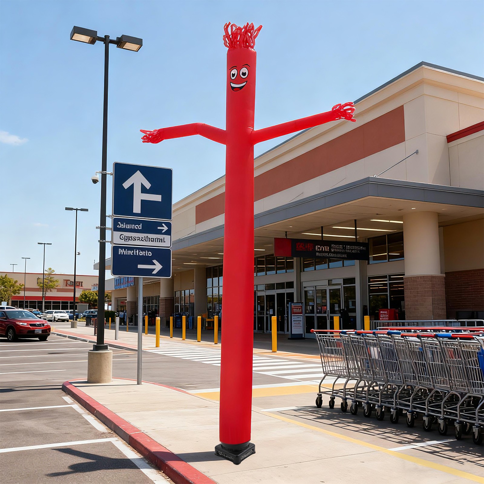 20ft Air Inflatable Tube Guy Puppet, Inflatable Dancer with Blower, Inflatable