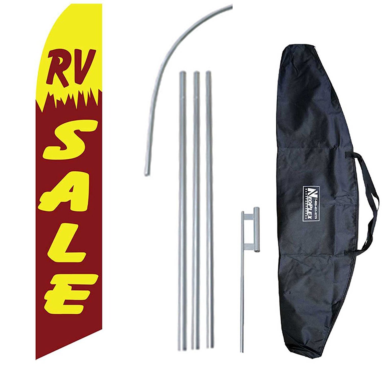 RV Sale Swooper Flag Feather 15 Tall Complete Starter Bag Kit Neoplex