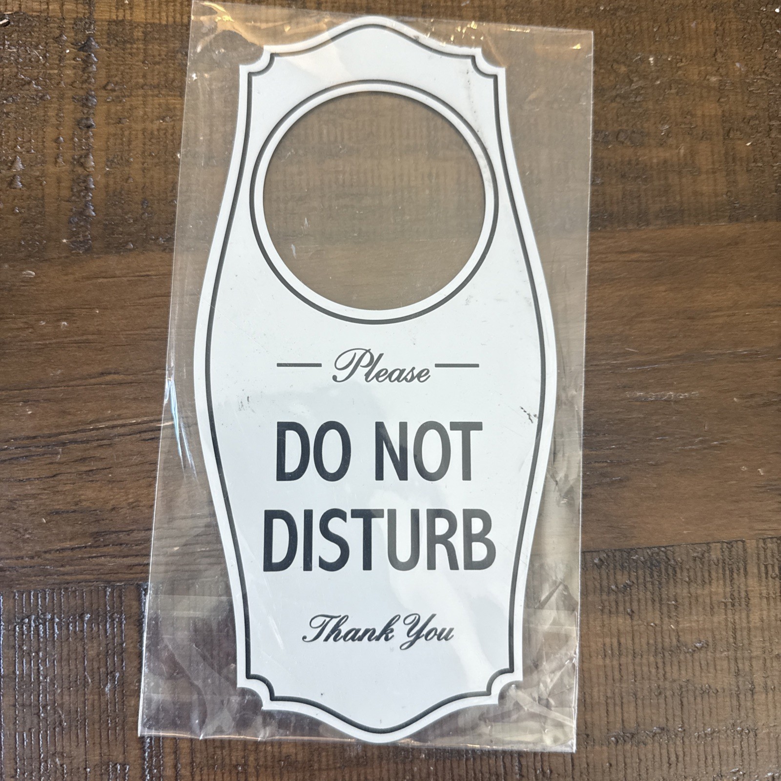 All Quality Please DO NOT Disturb Door Hanger – Light Gray, 4&Prime; x 8&Prime;