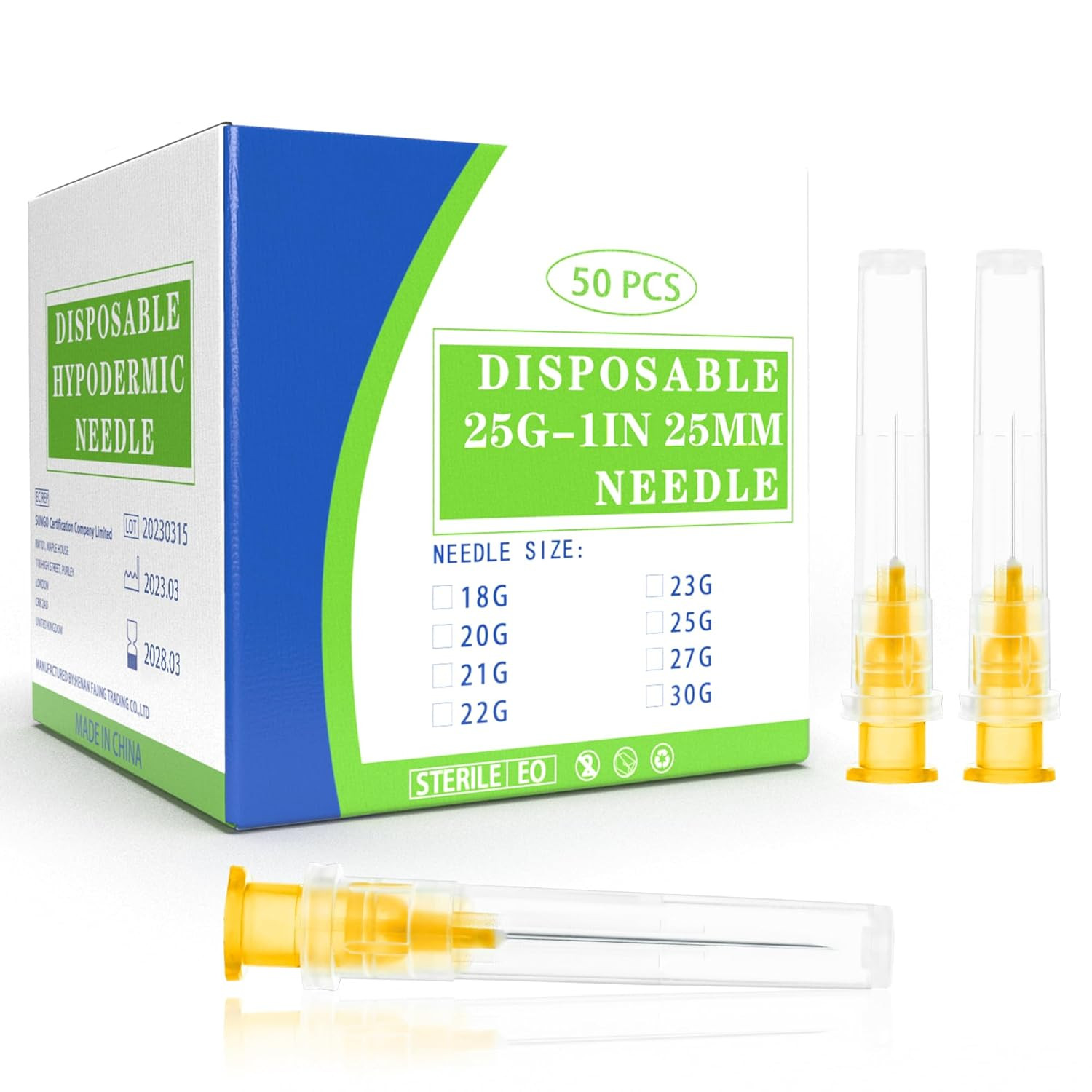 30 Gauge 1/2 Inch Disposable Needles with Caps – Luer Lock Lab Dispensing Access