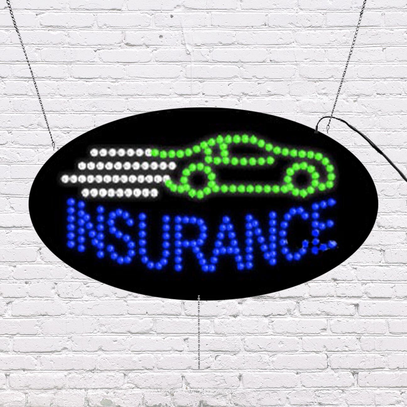 LED Insurance Sign | Light Up Sign | 15&Prime;H x 27&Prime;W x 2&Prime;D