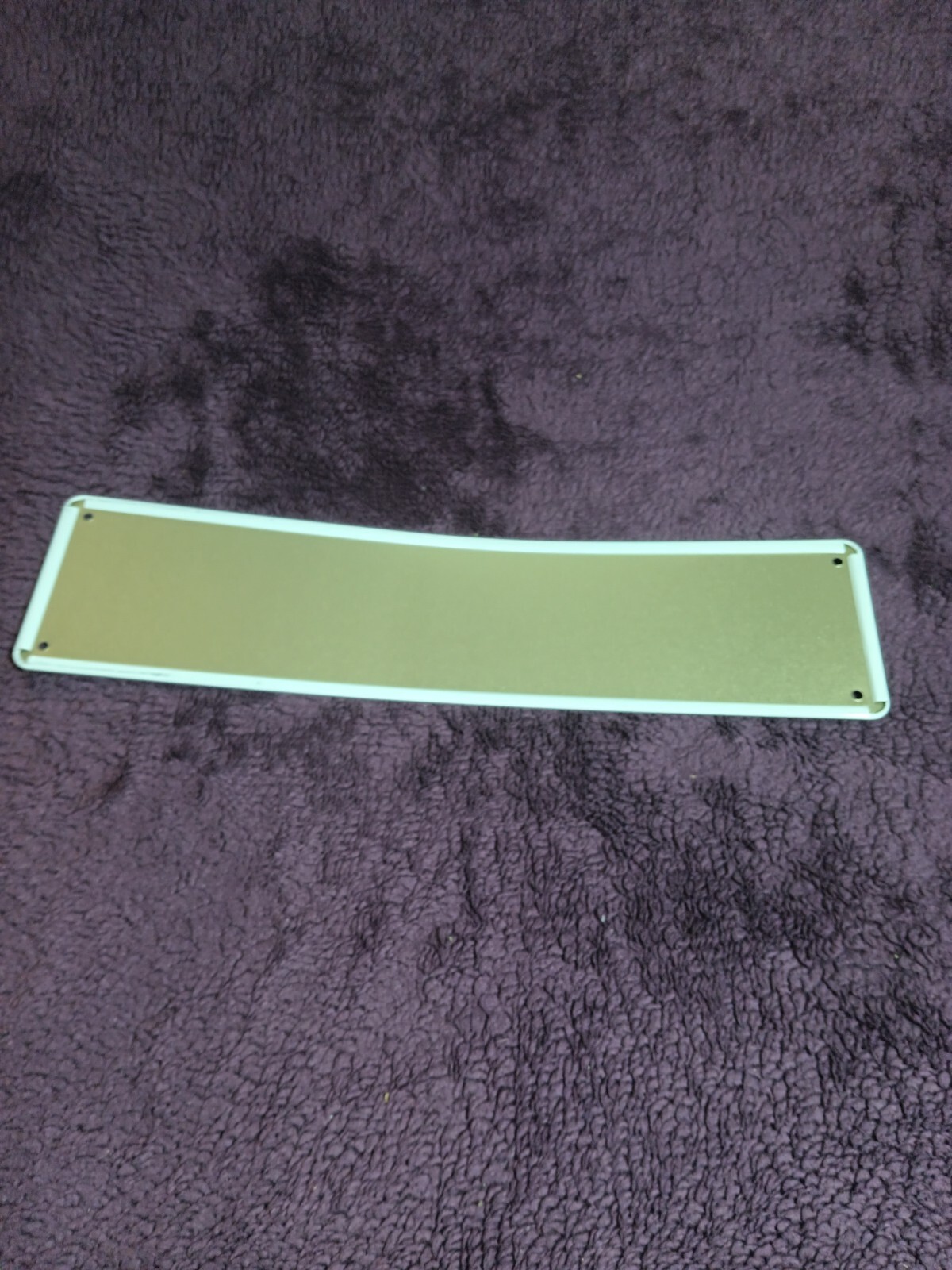 4&Prime; X 15&Prime; Aluminum Garden Sign « NEVER GIVE UP » Beige & Brown W/ 4 Mounting Holes