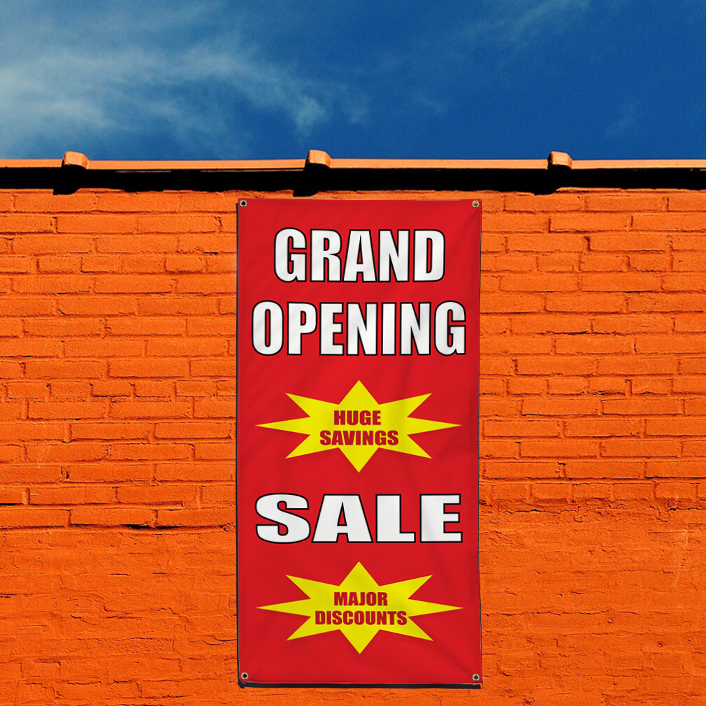 Vertical Vinyl Banner Multiple Sizes Business Weatherproof Industrial Yard Signs