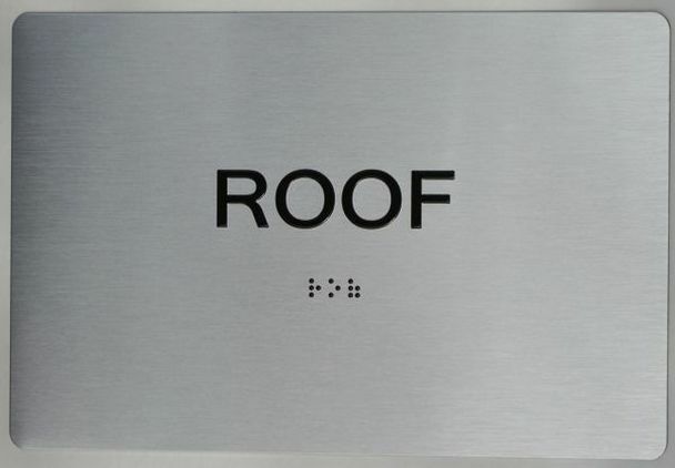 ROOF SIGN -(Aluminum, Brush Silver, size 6×9) The sensation line-REF24-1027