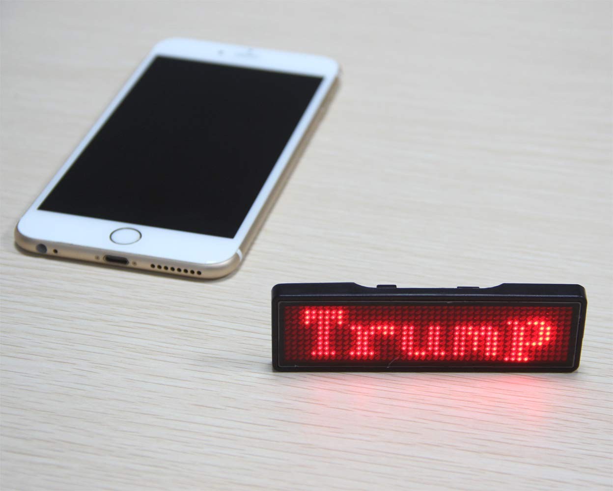 Red Name Tag, Rechargeable Wireless Bluetooth Name Reuseable Price Tag 44×11 …