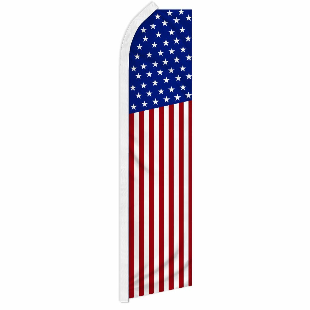 « USA » advertising super flag swooper banner business sign fifty 50 stars America