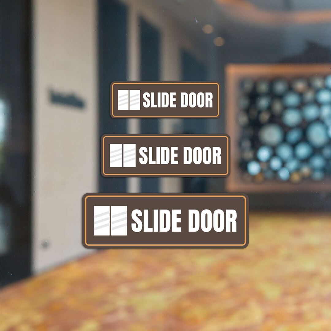 Standard Plus Slide Door Wall or Door Sign | Business and Workplace Signage