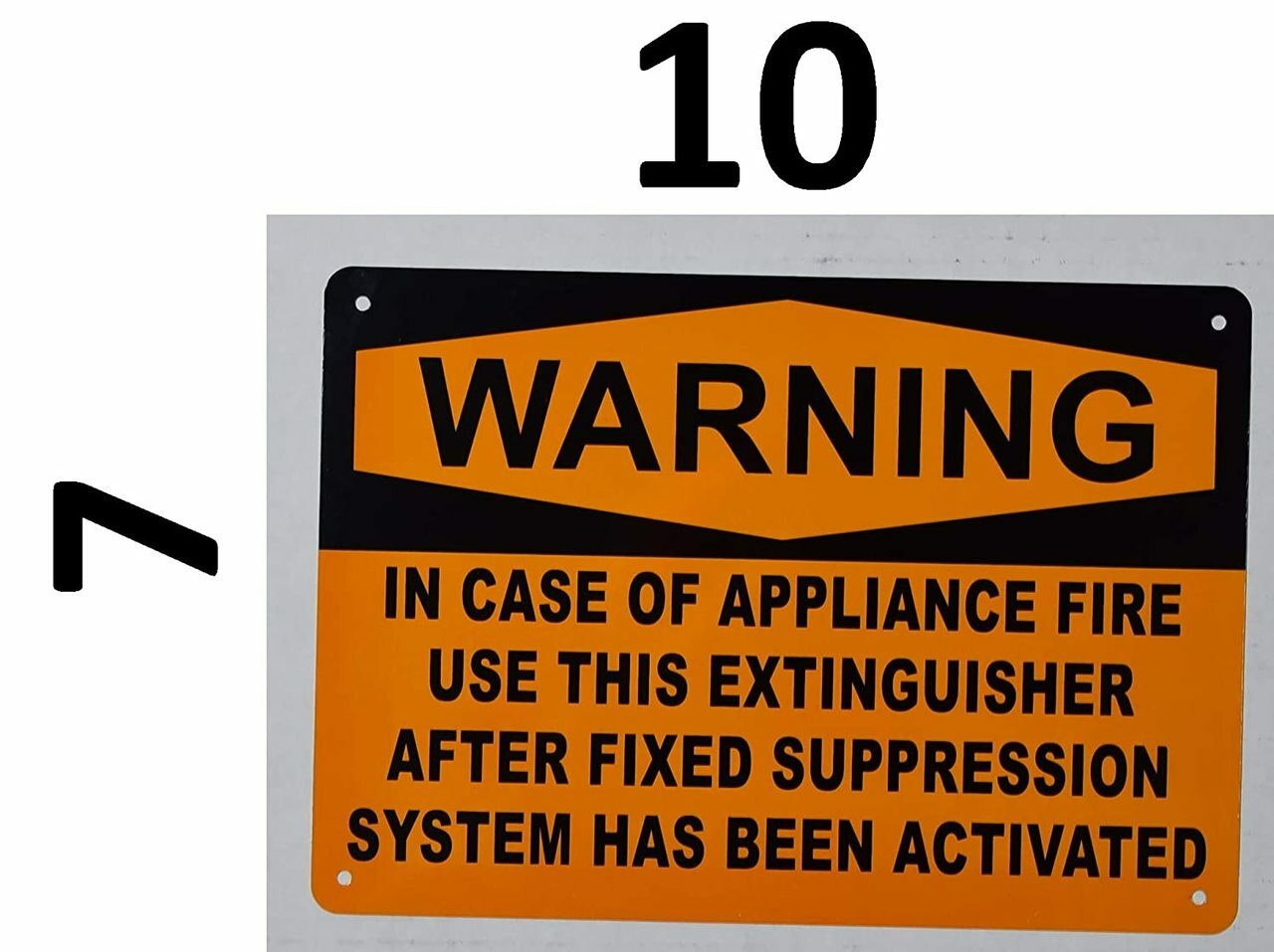 Warning in CASE of Appliance FIRE, USE This Extinguisher ONLY �….REF24-1027