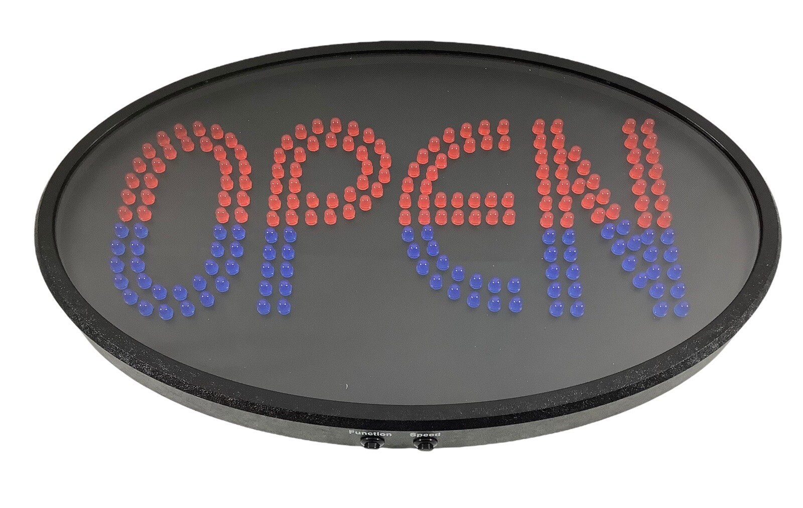 Green Light Innovations OPEN LED Sign 13&Prime; x 21&Prime; Red Blue Animated – See VIDEO