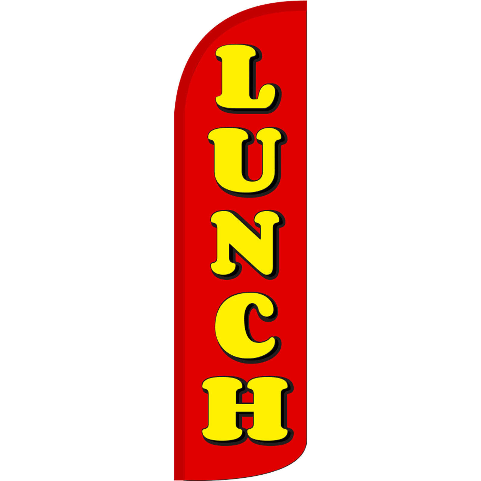 Lunch 3 ft X 11 1/2 ft Windless Swooper Flag (Flag Only)