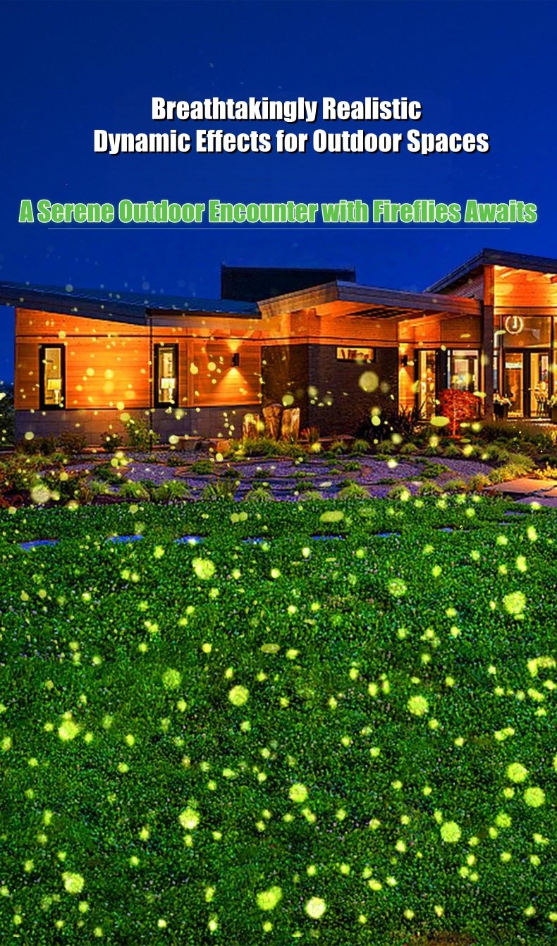 30W Outdoor Dynamic Firefly LED Starry Sky Projection Light For Home Garden Deco