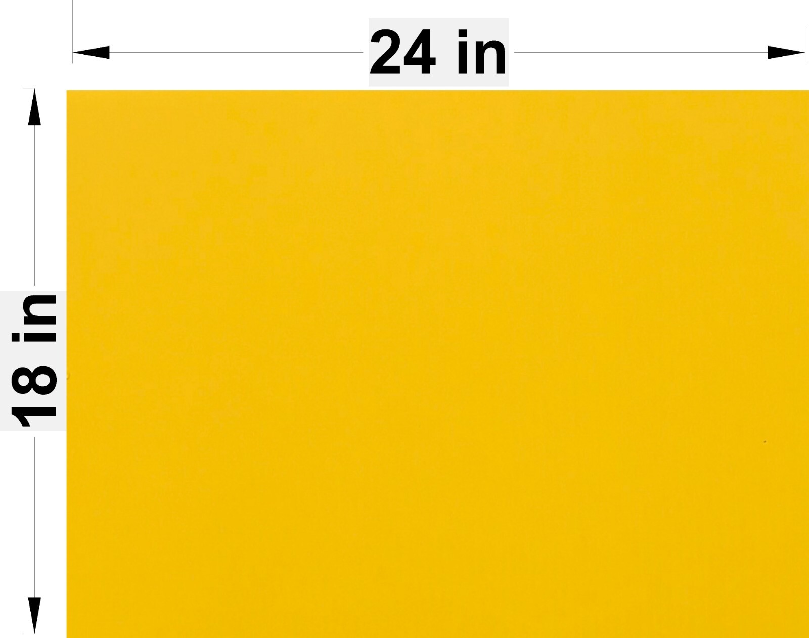 10 Blank Signs YELLOW 18&Prime; x 24&Prime; x 4 mm corrugated plastic, bundles of 10 pieces