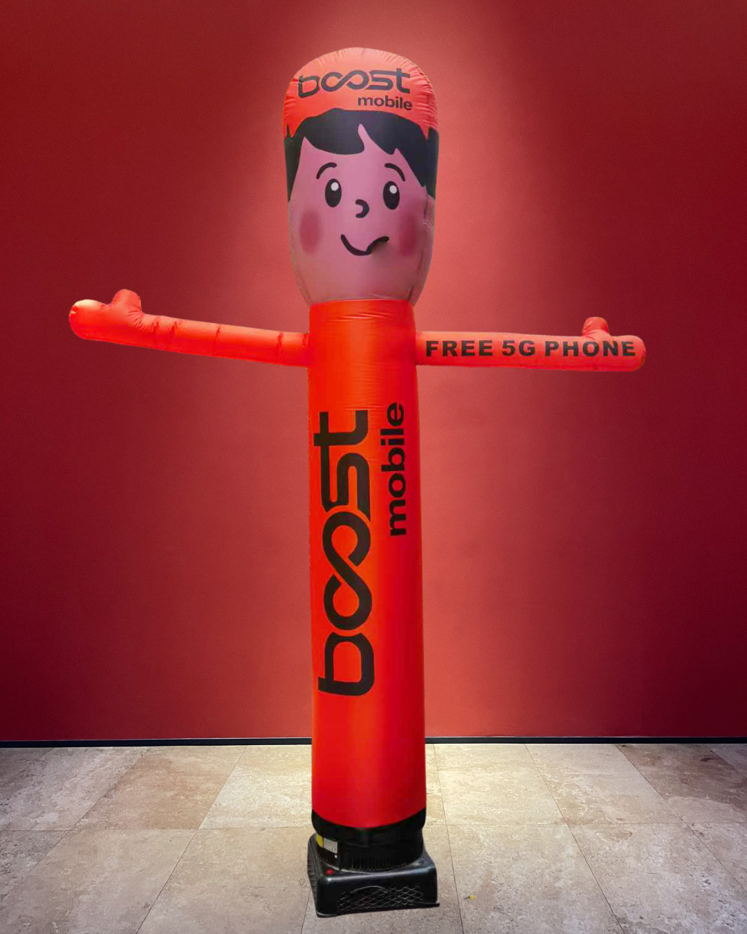 10ft Tall Boost Mobile Inflatable Waving Man {Without Blower}