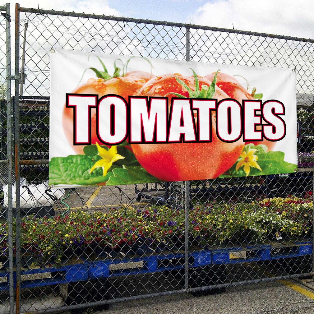 Vinyl Banner Multiple Sizes Tomatoes Restaurant Cafe Bar D Restaurant & Food