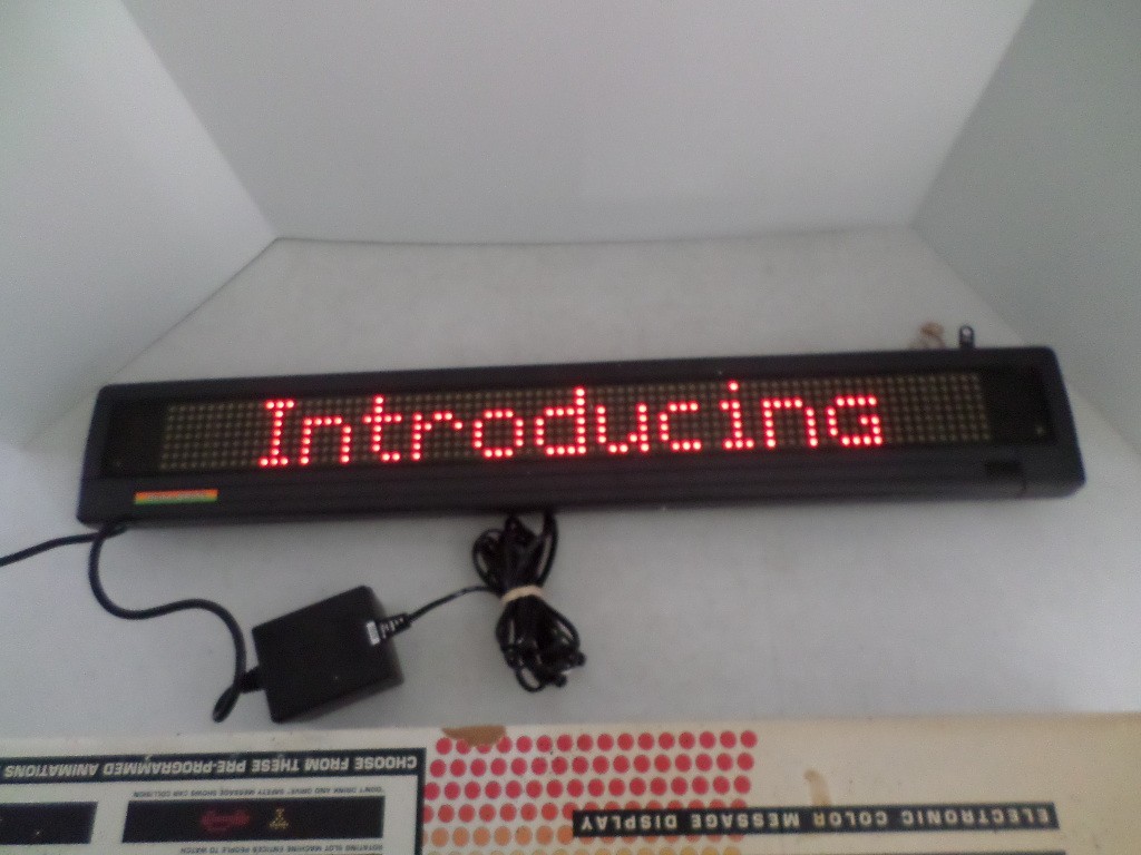 Beta Brite Electronic Color Message Display Promote Advertise Storefront Works