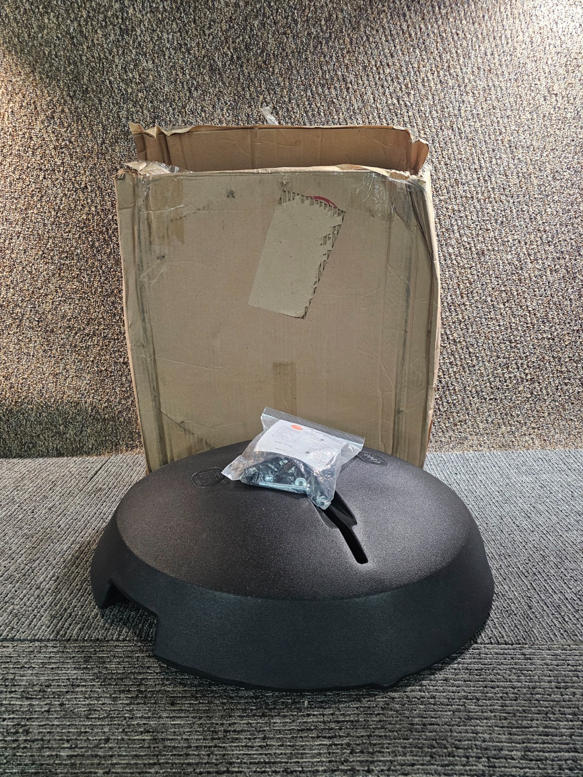 Uline H-4592-BASE Portable Sign Base Heavy-Duty Plasticm Black *BASE ONLY*