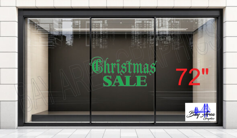 Christmas SALE Retail Store Window Deca Sign Vinyl Oracal 651 Exterior