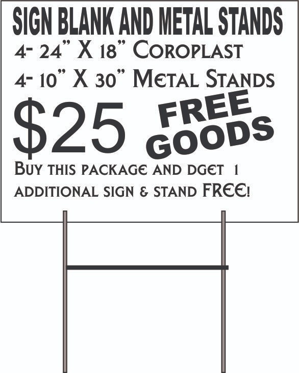 3 pieces 24&Prime;X18&Prime;Blank Green Coroplast