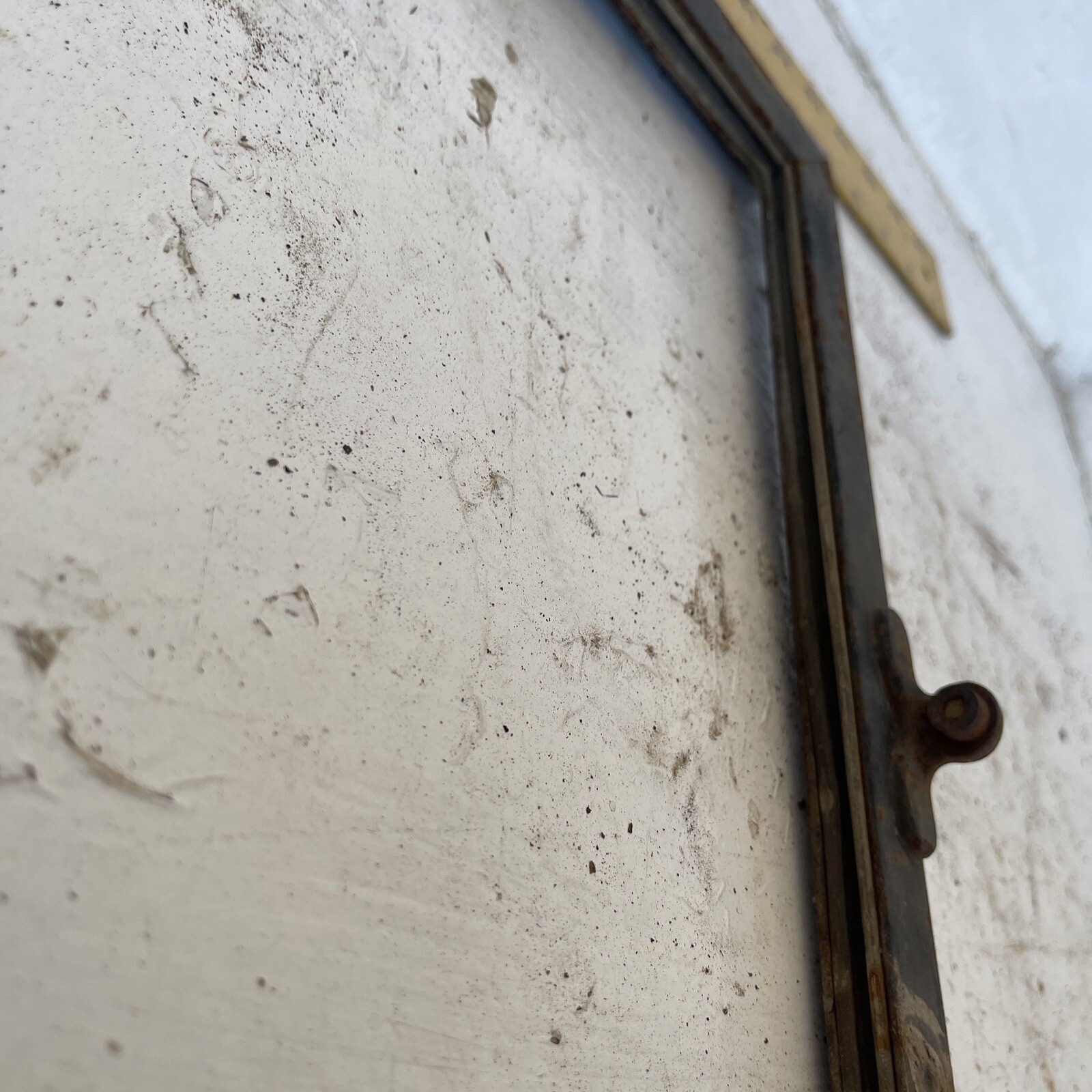 Vintage Windshield Frame with Hinge & Handles 41&Prime; x 9.5&Prime;