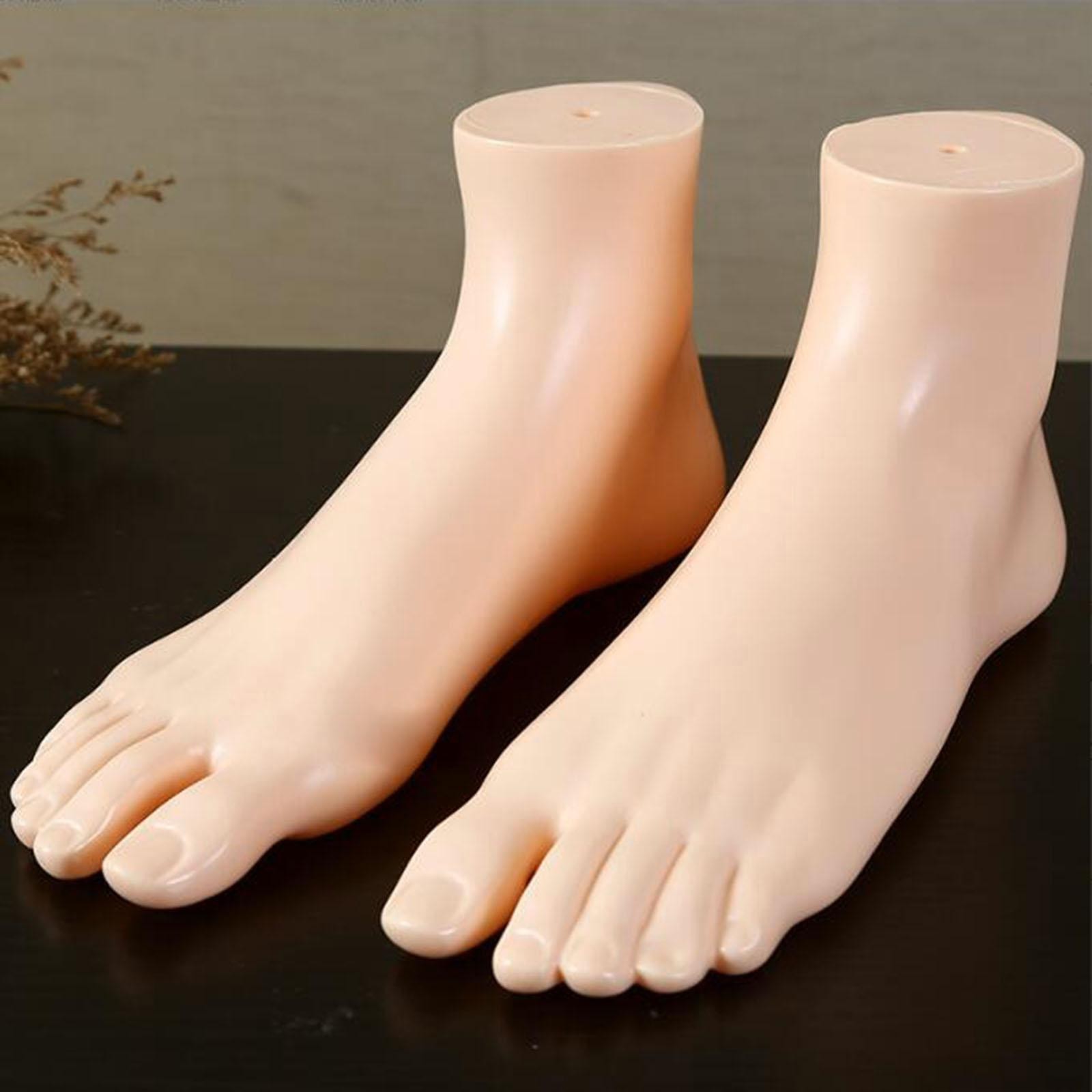 Mannequin Feet Socks Display Props Left and Shoes Feet Model for Sandal Short