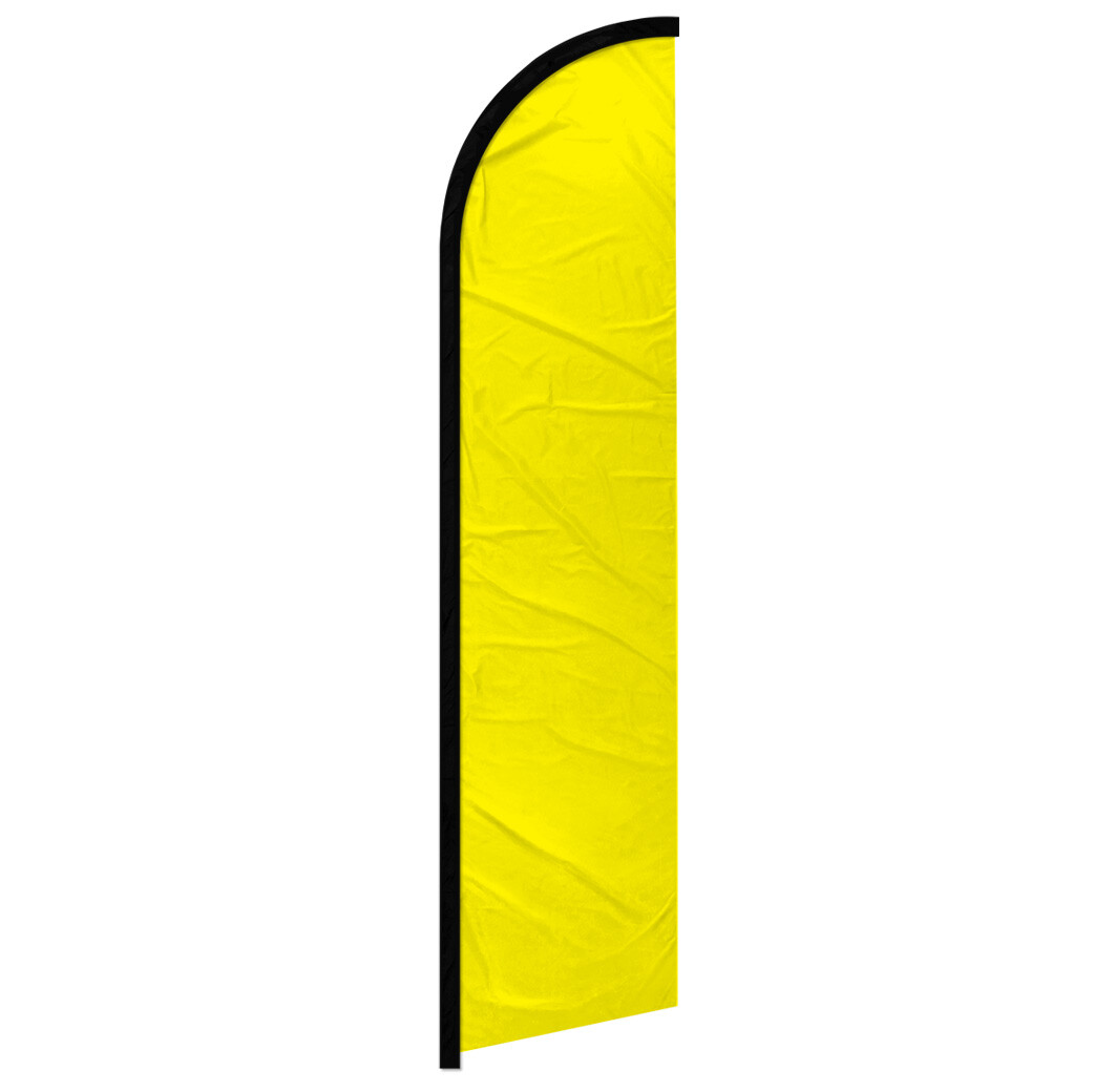 Solid Color Yellow Windless Advertising Swooper Flag Yellow Flag Solid Color
