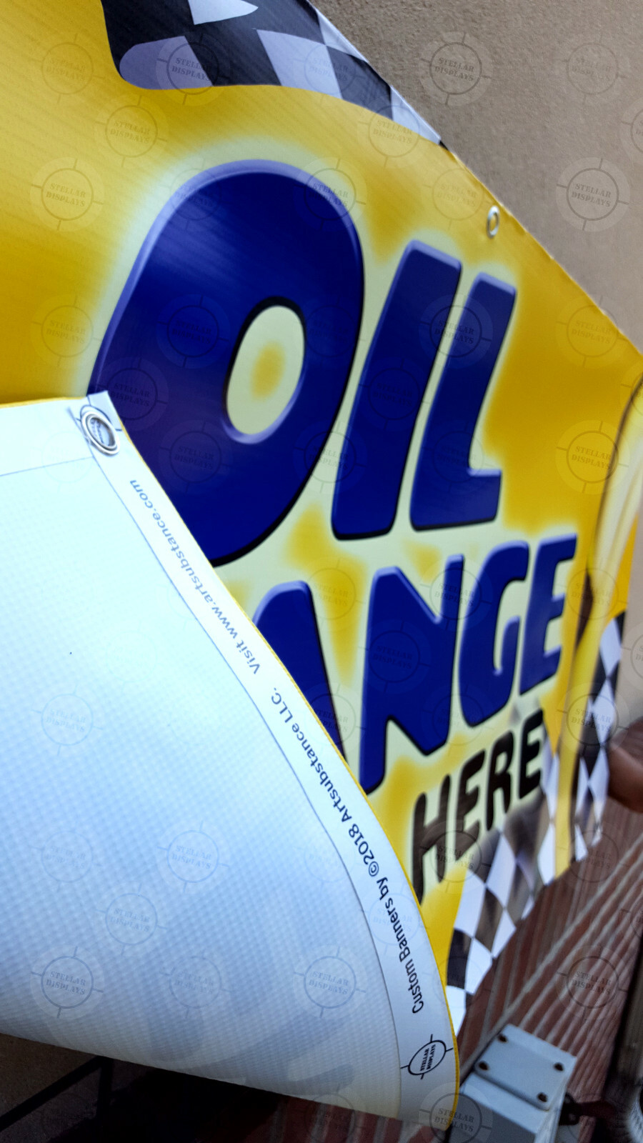 OIL CHANGE SERVICE HERE Banner Open Sign Mechanic Shop Automotive Repair Display