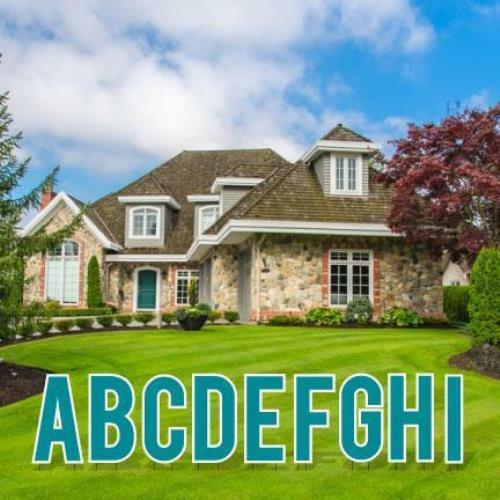Cut-out Alphabet Kit – Pack of 3 Sets – 18&Prime; Corrugated Plastic Yard Letters