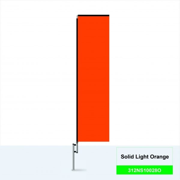 12ft Solid Color Boomer Rectangle Banner Flag Business Advertisement Sale Event