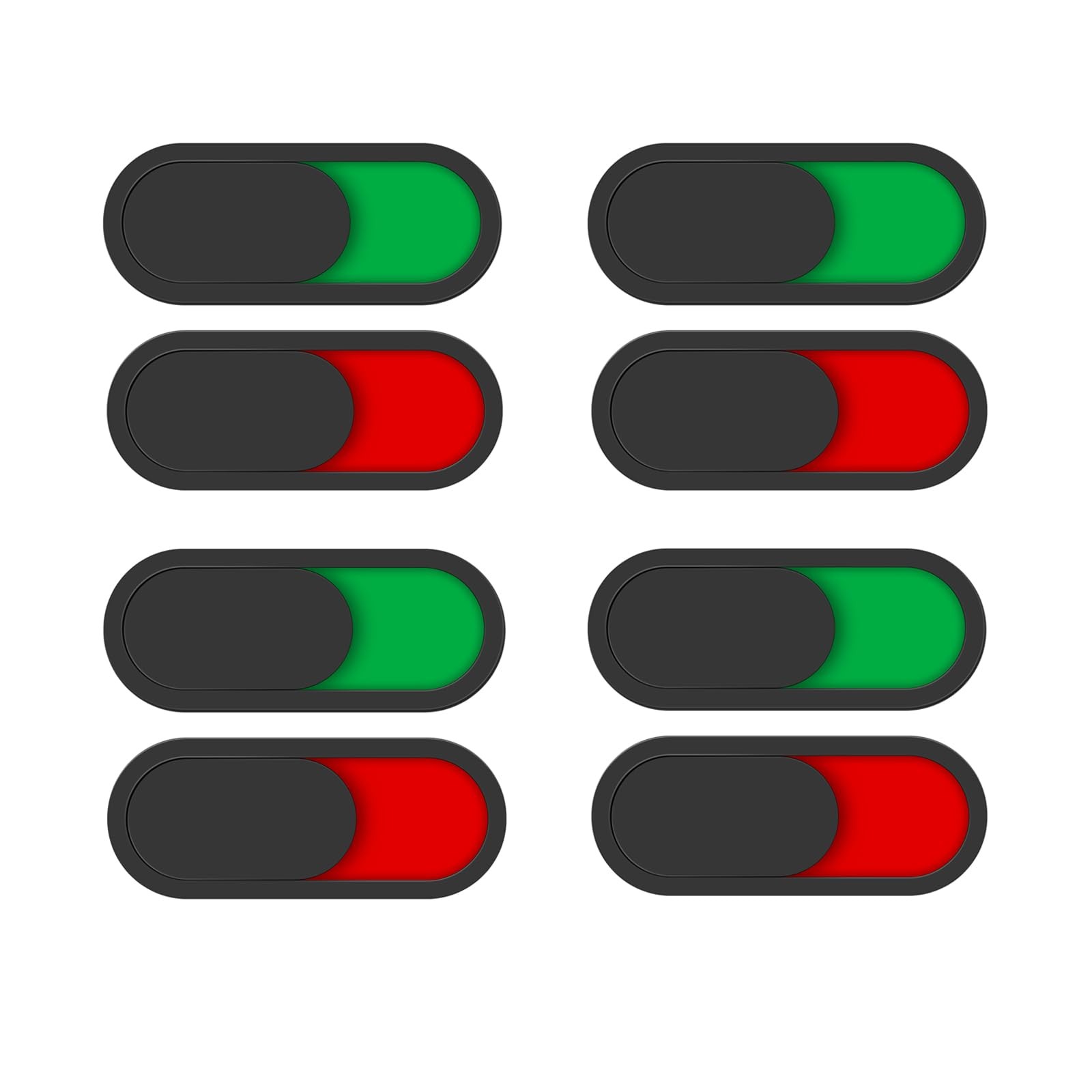 8 PCS 1.55×0.62×0.5 Inch Vacant Occupied Sliding Privacy Sign Door Indicator