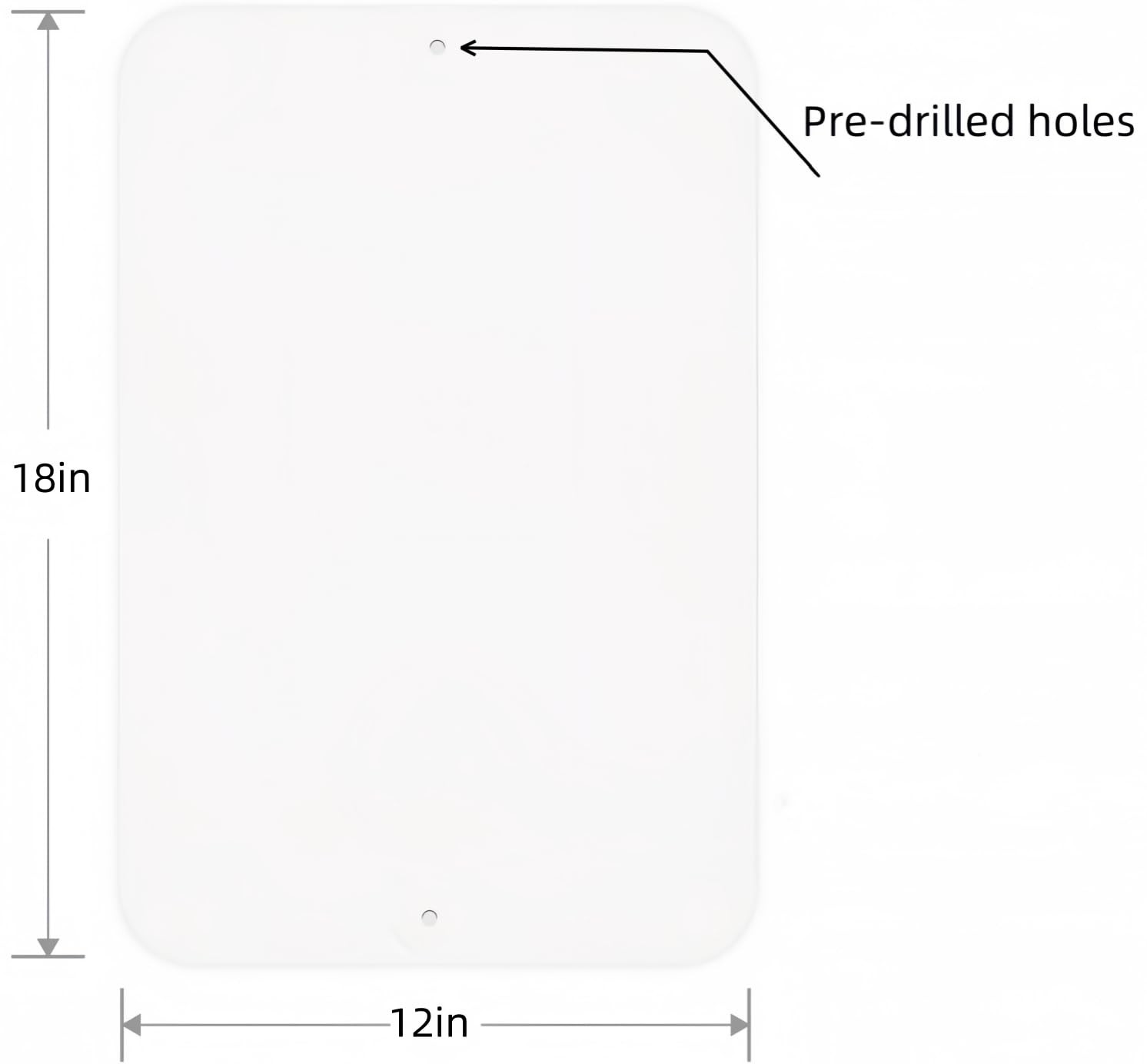 2-Pack White Metal Sign Blanks, 18&Prime;x 12&Prime; .04&Prime; Rust Free Aluminum, Reflective,…