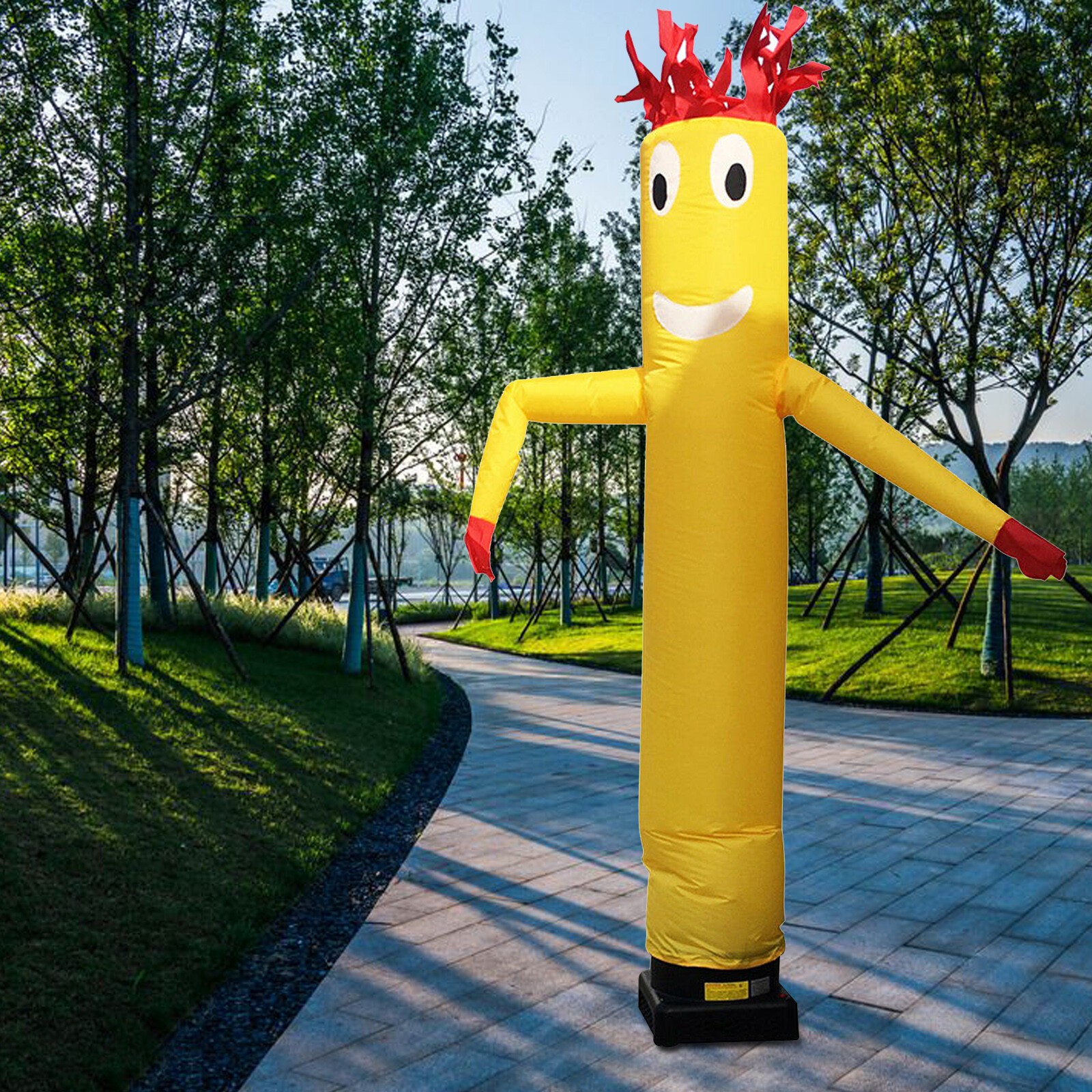 10ft Inflatable Wacky Waving Flailing Arms Tube Man Dancing Air Puppet, No Pump