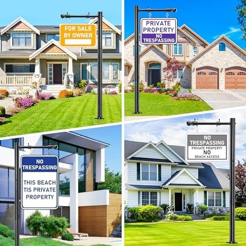 Real Estate Sign Post, 100 inch Realtor Yard Sign Post for Sale Signs, Rent Sign