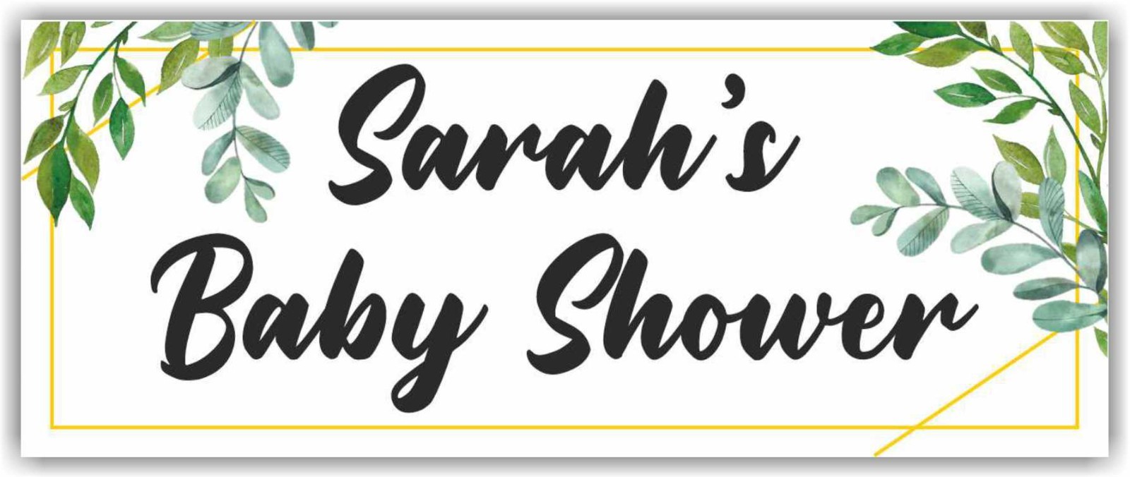 Baby Shower Celebrating Advertising Banner Vinyl Mesh Sign Custom Name Party