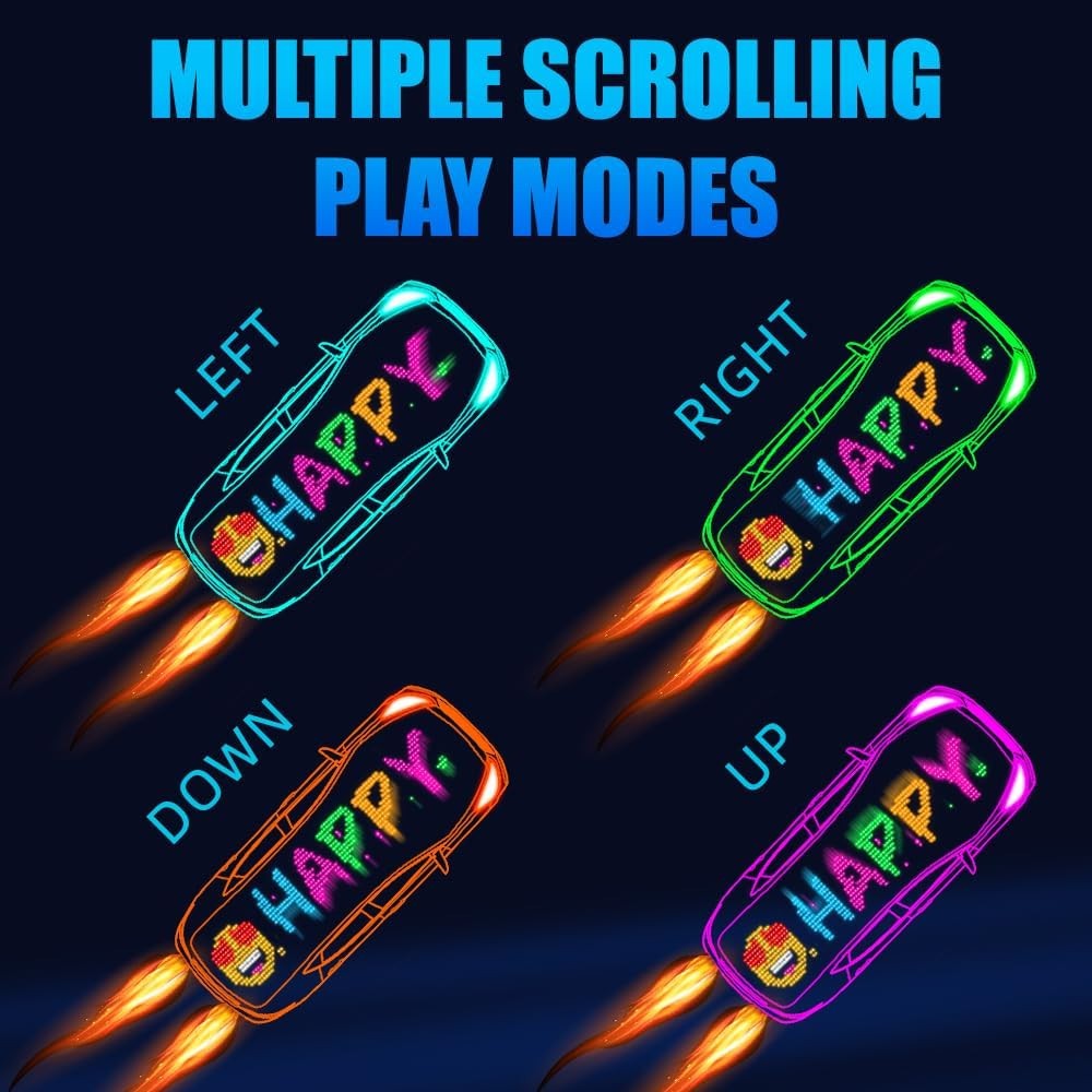 Programmable LED Sign | Flexible Scrolling Sign | APP Control | IP65 | 52 x 7.5