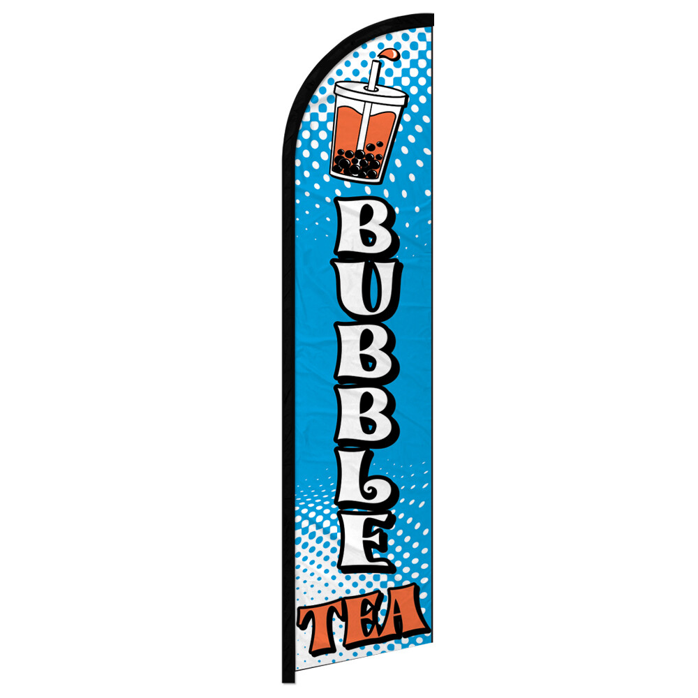 Bubble Tea Full Curve Windless Swooper Flag Boba Concessions Drinks