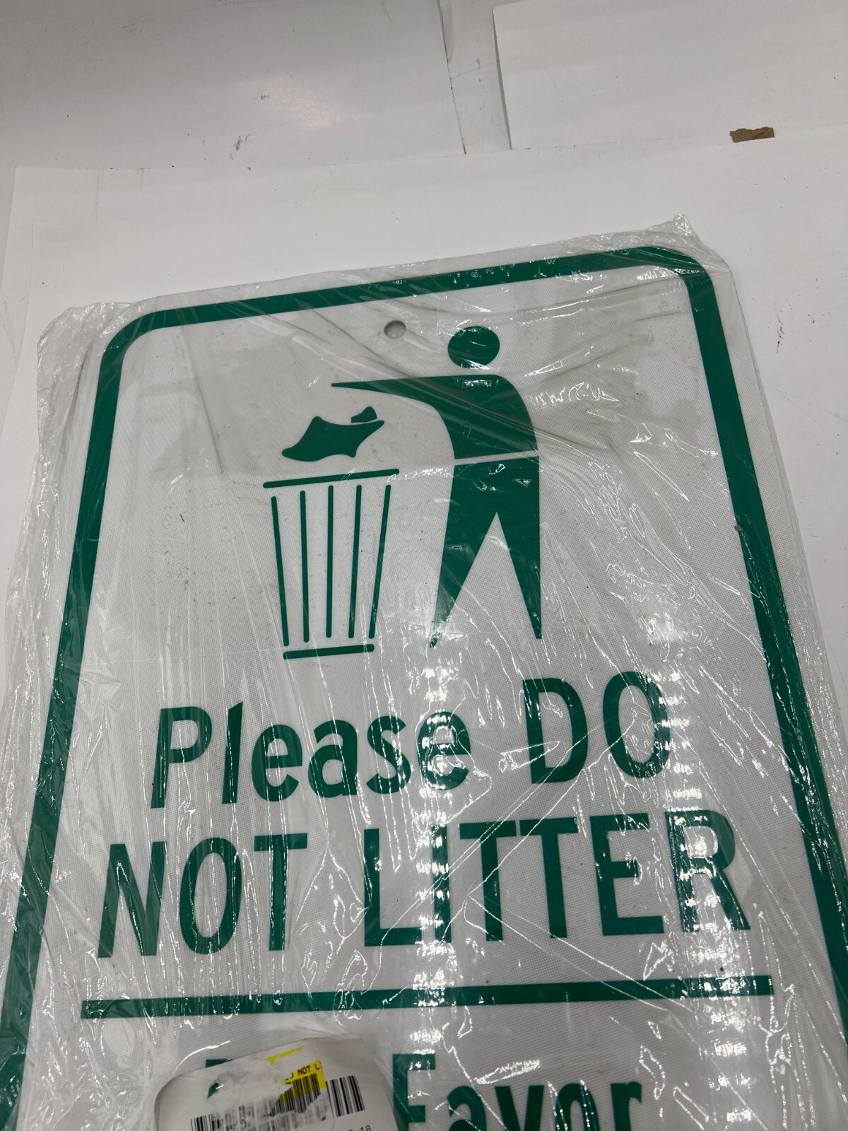 (QTY 2) SmartSign 18 x 12 inch “Please Do Not Litter – Por Favor No Bote Basura”