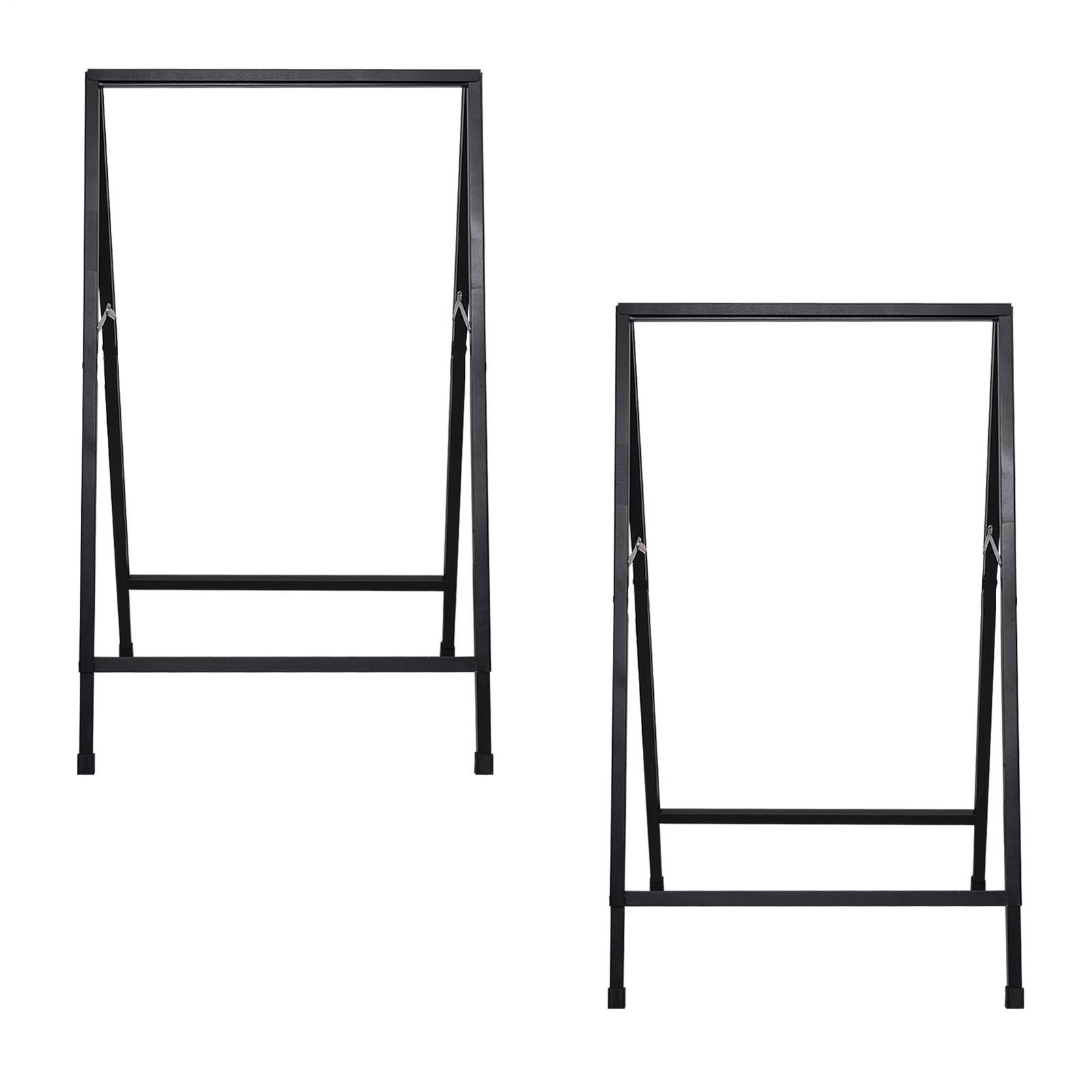 24×36 Inch Double-Sided Metal Sandwich Board, Heavy Duty Slide-in Sidewalk Sign