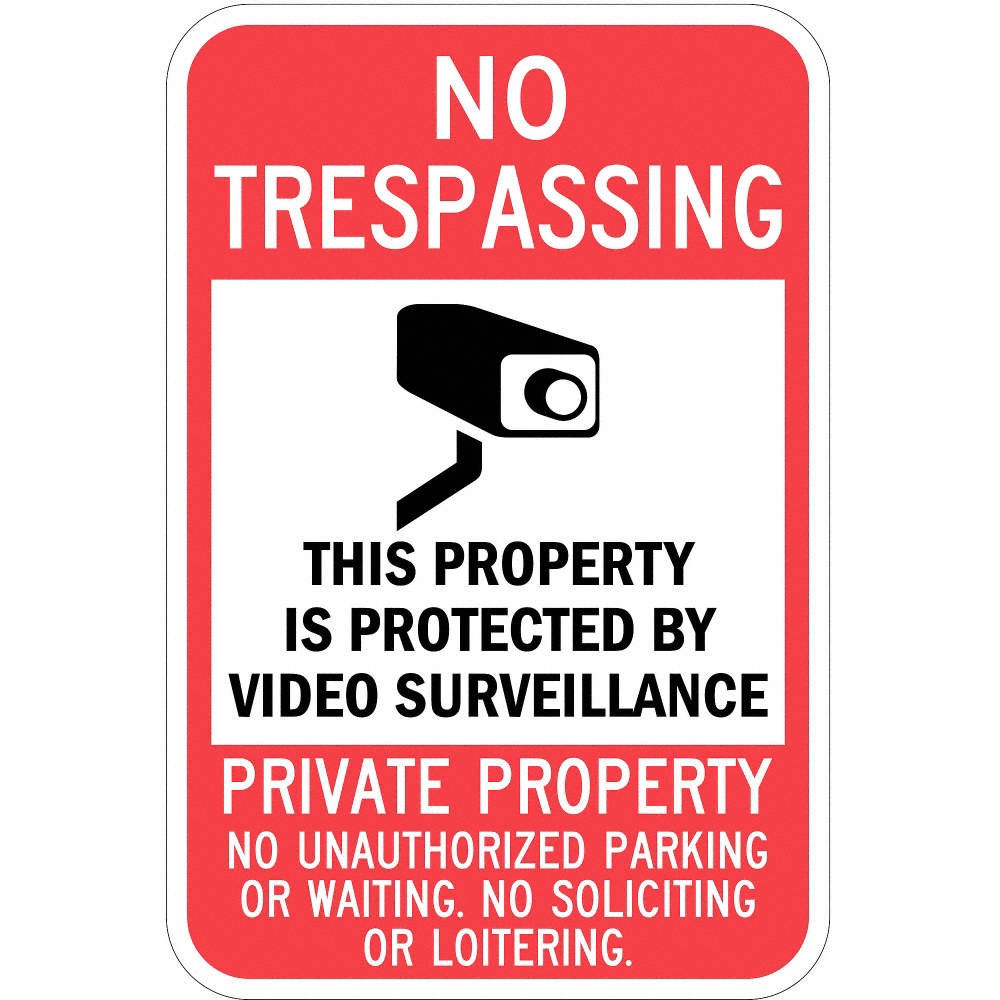 LYLE T1-1084-HI_12x18 Rflctv No Trespassing NoticeSign,18x12in 36A883