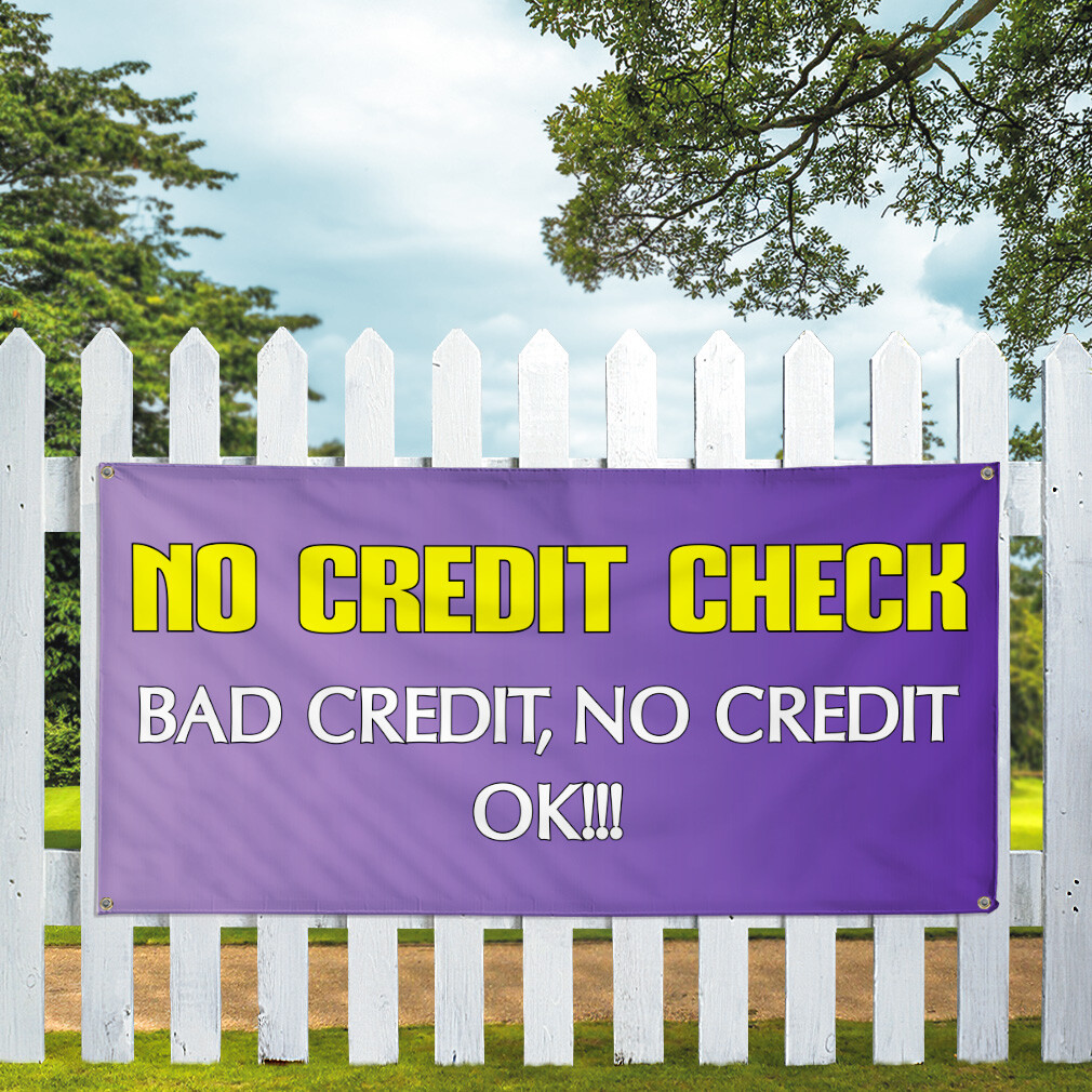 Vinyl Banner Multiple Sizes No Credit Check!! Advertising Printing Business