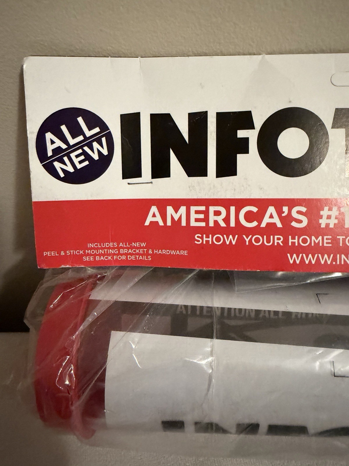 INFOTUBE Exterior Sign Holder Plastic White Red Black Weather Resistant Durable