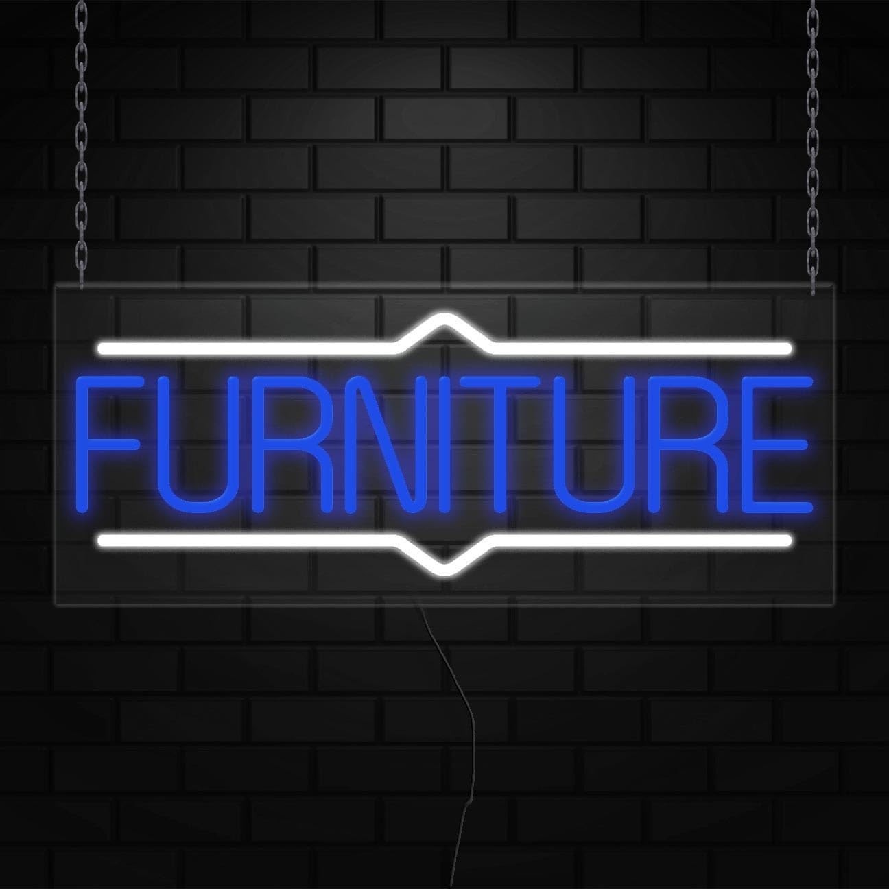 Furniture Neon Sign for Retail Displays | LED Flex Neon | 30&Prime;W x 12&Prime;H x 1&Prime;D