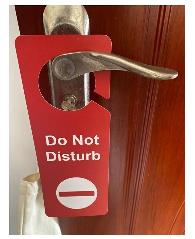 8 PCS 3.5X9.5 » Door Hanger Tags Sign Office Work in a Meeting Do Not Disturb
